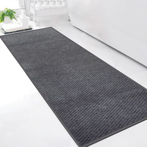1 Tapis De Bain 50x150cm Microfibre Douce, Dos Caoutchouc Antidérapant, Absorbant Eau, Lavable Machine Pour Douche (1/5)