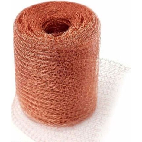 Filet anti-rongeurs de haute qualité en cuivre 100%, protection contre les limaces, les souris, les rats, les oiseaux et les nématodes, maille en fil de cuivre pour une utilisation intérieure et extér (1/4)