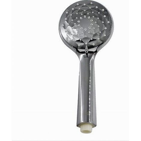 Trade Shop - Doccetta A Telefono Doccia Soffione Bagno Tondo Inciso 12x27 Cm Multigetto 52278 - (1/2)