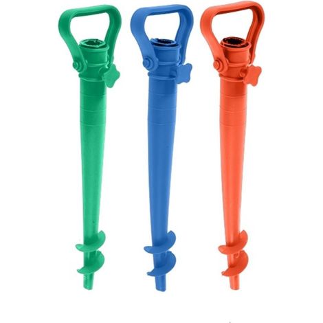 1 Pezzo Trivella da Spiaggia per Ombrellone Diametro 38 cm 3 Colori