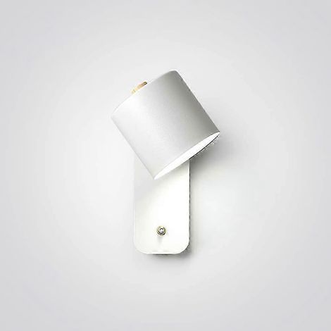 Applique murale réglable, lampe de lecture de chevet, style nordique, avec interrupteur, orientable, blanche, protection oculaire (1/3)