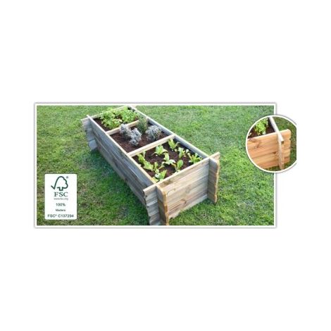 HUERTO URBANO DE MADERA SUELO JARDINERA