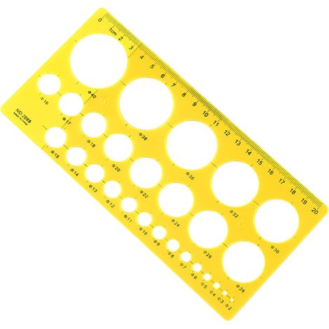 Fournitures scolaires pour étudiants, design géométrique créatif et multifonctionnel, gabarit circulaire, règle pour dessiner des cercles (1/5)
