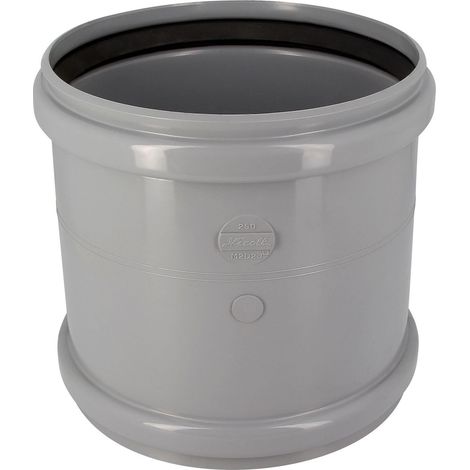 Manchon avec butée CR4 Ø250 Femelle Femelle Joint standard Gris