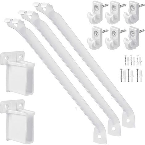 Lot de 12 supports d'étagère en fil métallique renforcé - AquaForge (1/5)