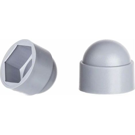 (Grau) M10-Mutternabdeckungen für 17-mm-Schraubenschlüssel, 100 Stk.