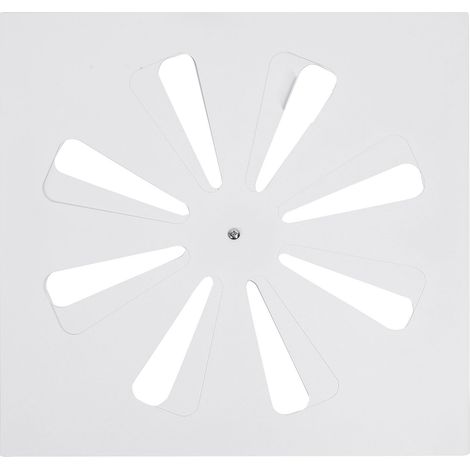 Déflecteur de ventilation en alliage d'aluminium, haute efficacité, couvercle de sortie de plafond réglable pour le bureau (1/5)