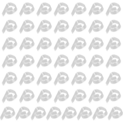 Attaches robustes pour jupes de table, pinces transparentes uniques pour nappes, idéales pour les organisateurs et les hôtes. (1/4)