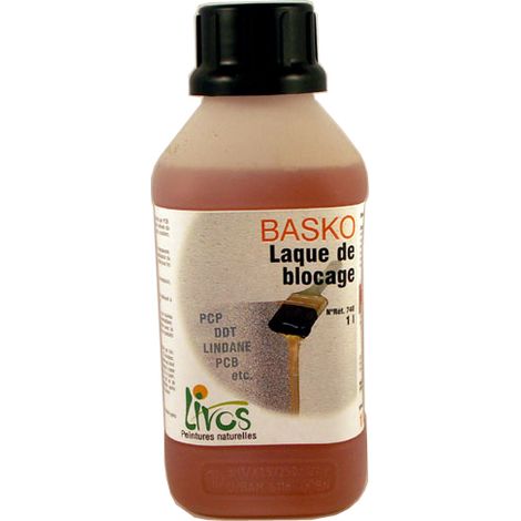 10L-incolore-Laque de blocage de substances toxiques Basko (1L/10m2) Livos