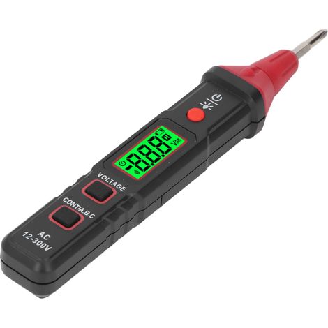 Testeur de tension AC12-300V, détecteur de phase NCV, stylo détecteur de tension avec écran LCD, signal sonore et lumineux (1/5)