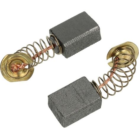 vhbw 2x Balais de charbon pour moteur 6 x 9 x 12mm compatible avec Makita 9524NB, 9525NB, 9526PB, 9527, 9527NB, 9527PB, 9528 outil électrique (1/4)