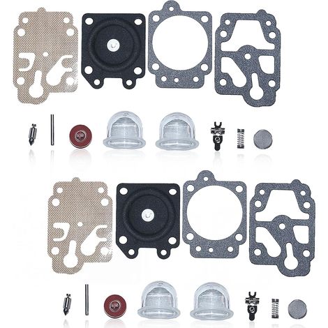 2PCS Kits de Réparation de Carburateur pour Chinoise CG430 TU26 CG330 CG520 43CC 52CC 47CC 49CC 40-5 Moteur 2 temps Débroussailleuse et Coupe Herbe KEX-WYJ-1