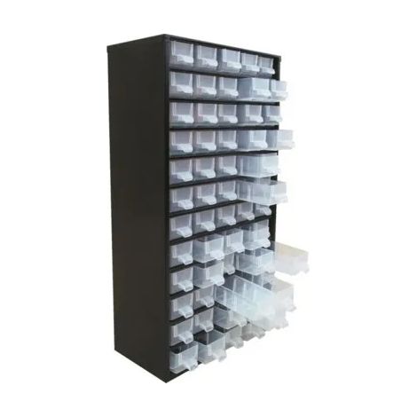 Armadio da deposito viso 60 cassetti polipropilene metallo