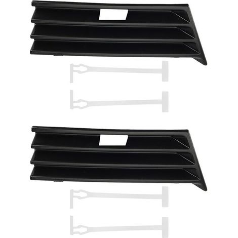 Copertura per gancio di traino per paraurti anteriore (2 pezzi) per Mercedes-Benz Classe E W210 (modelli 1995, 1996, 1997, 1998)