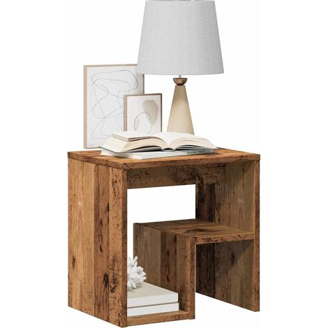 Nachttisch Altholz-Optik 40x30x40 cm Holzwerkstoff