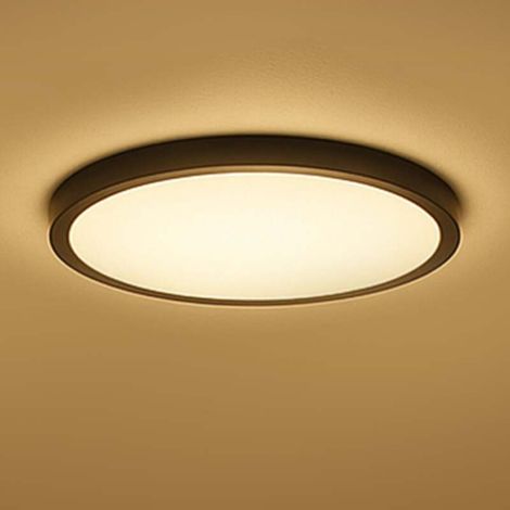 [GEBRAUCHT] B-Ware Calex Deckenlampe HALO LED dimmbar RGB CCT IP54 schwarz Ø40cm Leuchte Lampe (1/2)