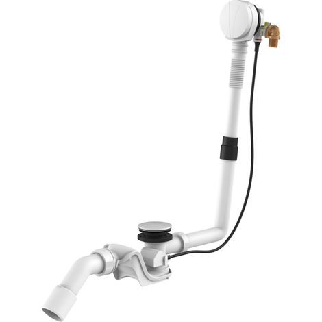 Laufen Accessori - Sistema di scarico e troppopieno per vasca da bagno, bianco opaco H2951432680001