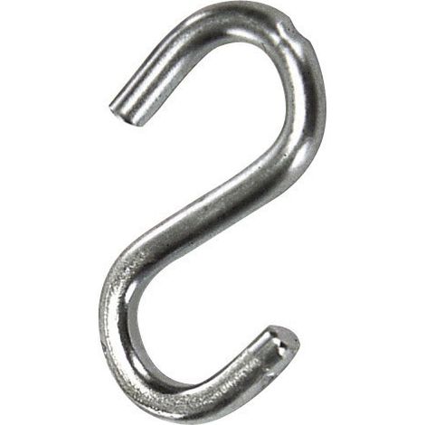 Gancio "S" Ferro Zincato 80 mm. "Uso domestico"