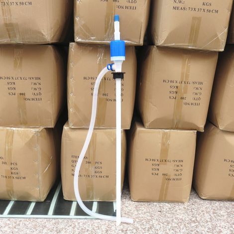 Fût d'huile de 200 litres, tuyau d'aspiration d'huile, extracteur d'huile manuel, grand extracteur d'huile en plastique, pompe à huile essence, qualité chimique. (1/5)
