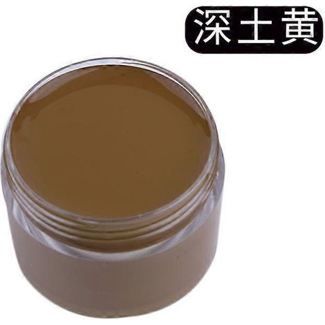 Crème de teinture et de réparation pour cuir, raviveur de couleur pour sacs, chaussures, canapés, vestes, masquant les rayures et restaurant le cuir véritable. Couleur : Jaune foncé