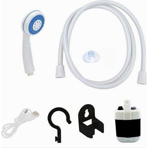 YMYNY Douche portable à batterie rechargeable pour camping et bateaux avec pompe électrique - (1/4)