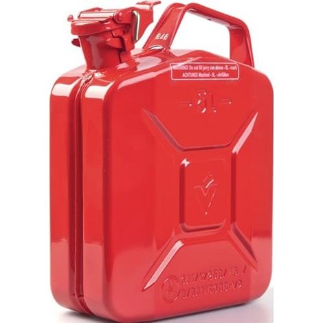 VALPRO Kraftstoffkanister 5l Feuerrot RAL 3000 Stahlbl.0,9mm L230xB120xH310mm VALPRO