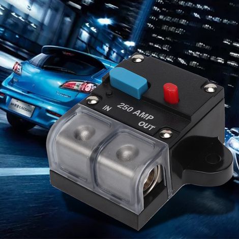 Fusible réinitialisable 80A 300A Coupe-circuit Voiture Protection Surcharge Bouton Réarmement Manuel (250A) (1/5)