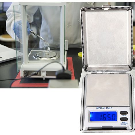 Balance électronique de poche numérique LCD portable haute précision 500 g/0,1 g
