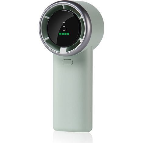 Leistungsstarker tragbarer Turbo-Lüfter: 13500 U/min, sofortige Kühlung, 2 Stunden schnelles Aufladen über USB, tragbarer Mini-Lüfter mit 5 Geschwindigkeiten, HD-Display, ideal für Reisen, Sport und S