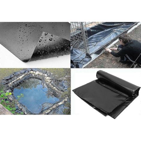 Tapis de sol paysager renforcé par une membrane en PVC, adapté aux bassins à poissons, aux jardins et aux piscines de différentes tailles, avec des dimensions de 8 mètres 10 mètres. (1/5)