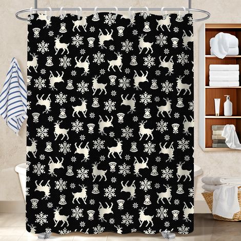 Rideau de douche en polyester 180x180 original polyester pour salle de bain pour une ambiance tropicale et dépaysante (1/5)