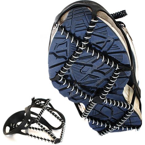 [JAMAIS UTILISÉ]1 paire de crampons antidérapants universels antidérapants pour chaussures de neige - Dispositif de traction pour randonnée, marche, jogging (convient aux tailles 35-43)