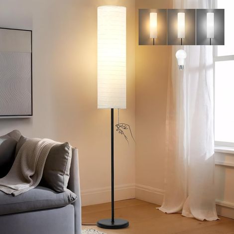 Lampe sur Pied 165 cm pour Salon & Chambre - Abat-Jour en Papier (1/5)