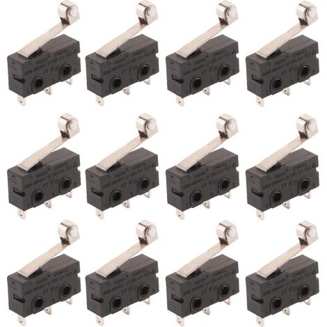 12 pz T125 Cerniera Leva Tipo Miniatura Micro Interruttore SPDT Azione Rapida Interruttore Azione Rapida
