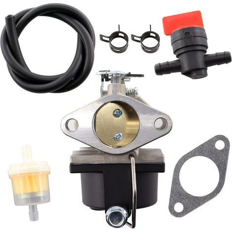Vergaser mit Dichtung und Kraftstofffilter für Tecumseh 640065, 640065A OHV 110, OHV 115, OHV 120, OHV 125, OHV 130, OVH 135, OV358EA Rasenmähermotoren (1/5)