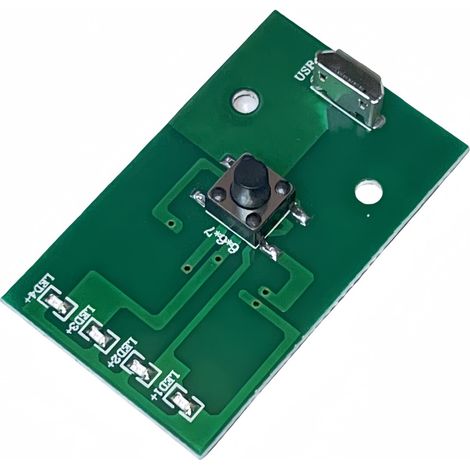 Carte de commande de lampe torche haute puissance, carte de circuit imprimé pour lampe frontale, carte de circuit imprimé pour puce LED, accessoires pour lampe torche avec interrupteur et port de char (1/3)