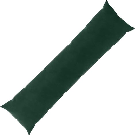 Housse de coussin HEERLEN Vert foncé 40 x 145 cm Velours vidaXL (1/5)