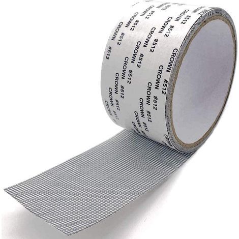 Moskitonetz-Reparaturband – Starkes und wasserfestes Fiberglasgewebe – Zur Reparatur von Rissen und Löchern an Fenstern, Türen, Zelten, Schwimmbecken und Wohnmobilen – 5 m × 10 cm (1/5)
