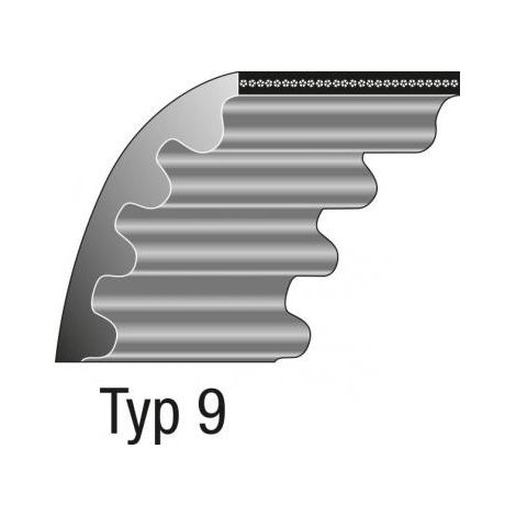 Correa dentada tractor cortacésped STIGA 8-040 9585-0087-00