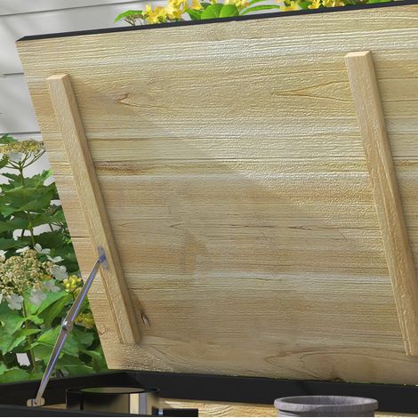 Möbel Aufbewahrungsmöbel mobil 100 cm Holz Natur HAVRYA (1/4)