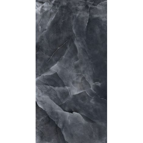 Grès Cérame Effet Marbre Onice Noir Brillant 60X120 - EOXK132 (Ceramishop.fr) (1/5)