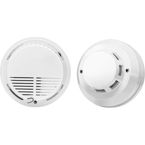 Détecteur fumée autonome – Sans fil – Alarme incendie – Capteur photoélectrique – Maison/cuisine/commerce (1/3)