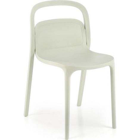 Chaise design polypropylène vert menthe Mobi (1/5)