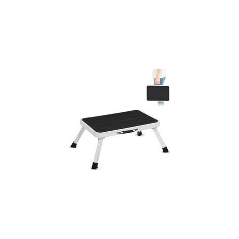 Marchepied pliant antidérapant 150 kg – Acier et caoutchouc – Dimensions 382620cm – Léger et transportable (1/5)