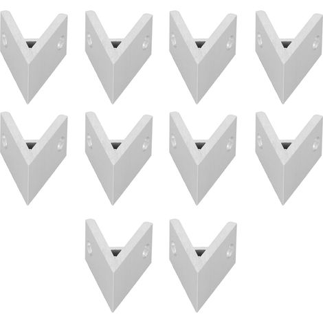 10 Stück Aluminium-Winkel-Eckverbinder für Industrieprofile 2030404550604040-45° (1/5)