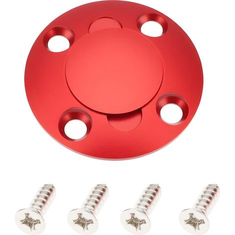 Bouchon de Réservoir D'huile pour Avion RC Embout Rond en Alliage pour Tuyaux de Méthanol Et D'essence Rouge (1/5)