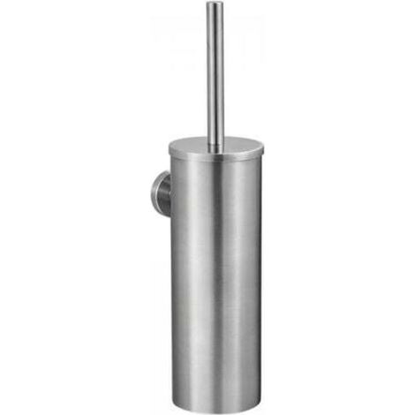 Porta scopino per WC con supporto per spazzolino, scopino per WC in acciaio inox da parete, facile da installare, perfetto per il bagno, impermeabile, facile da pulire