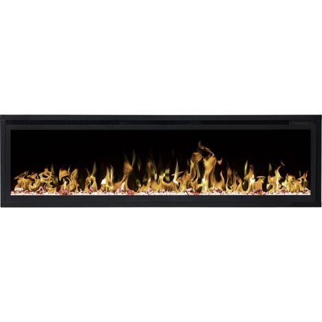 Cheminée électrique encastrable et murale Romuald 150cm - 1400/1600 W (1/5)