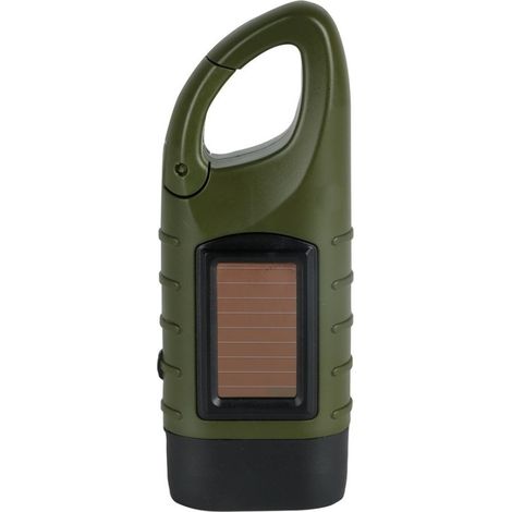 Lampe torche solaire à dynamo LED 20 lm