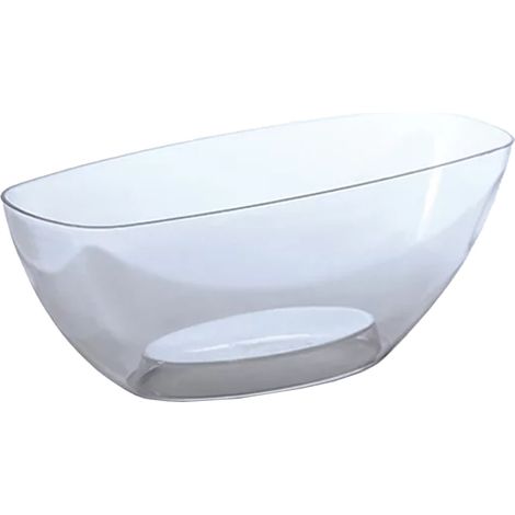 Prosperplast Blumentopf kunststoff COUBI, Transparent 3,8L - 36x15x13,2 cm